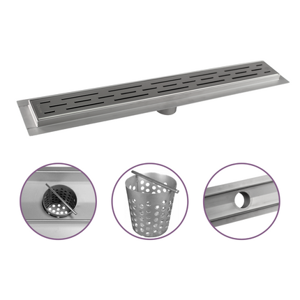 CityLine RVS douchegoot 50 cm met onderuitloop